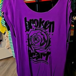 Seven for all mankind broken heart sequin top. 1x